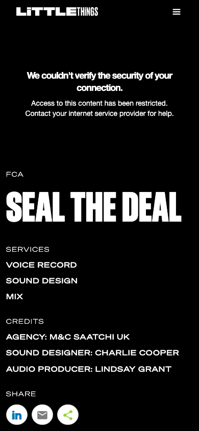 Seal the Deal mobile viewport
